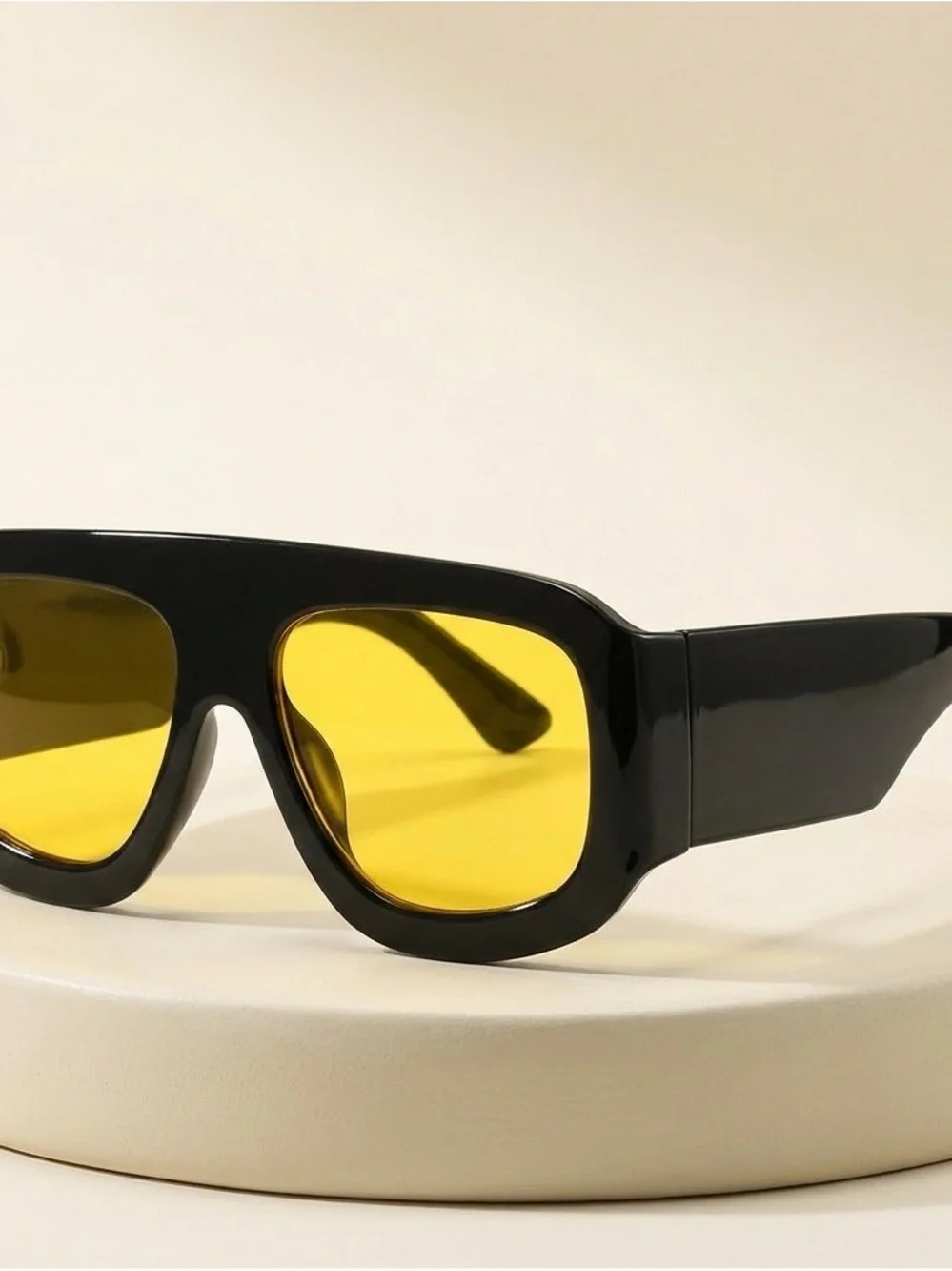 Black Frame Yellow Lens Sunglasses - Unbranded
